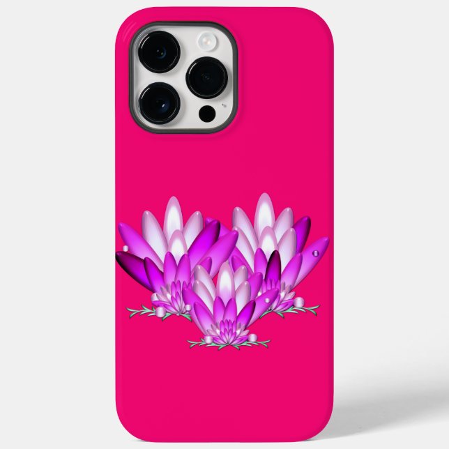 Die Rosa-Lotus-Blume Case-Mate iPhone Hülle (Rückseite)