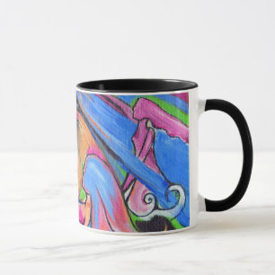 Die rosa Mond Lovelies Wecker-Kaffee-Tasse Tasse