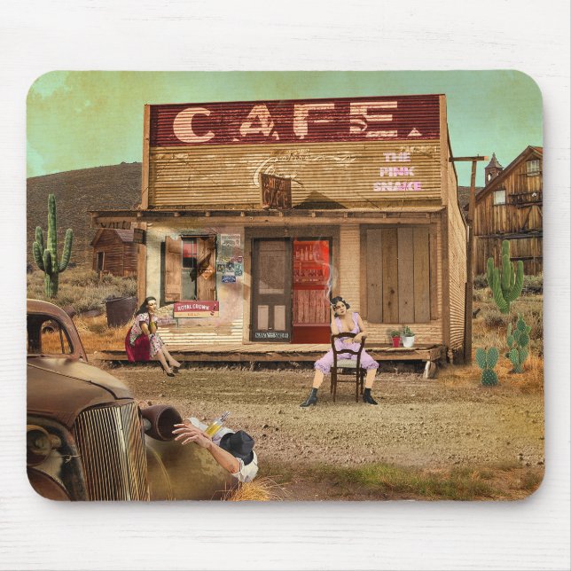 Die rosa Schlange Mousepad (Vorne)