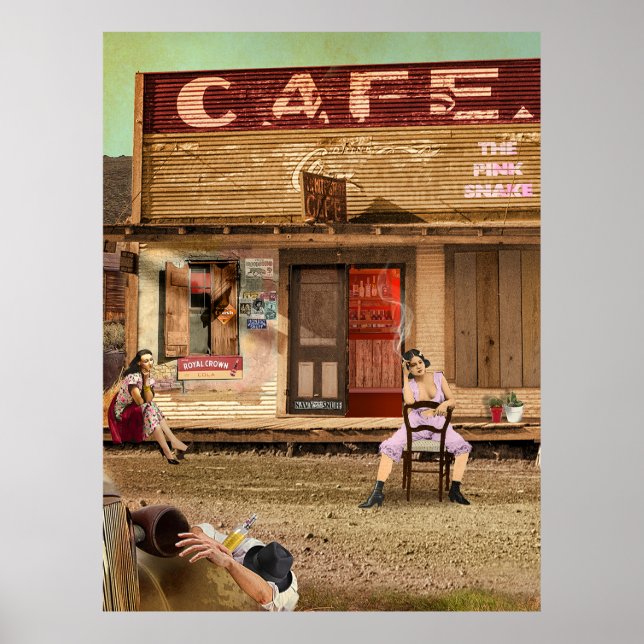 Die rosa Schlange Poster (Vorne)