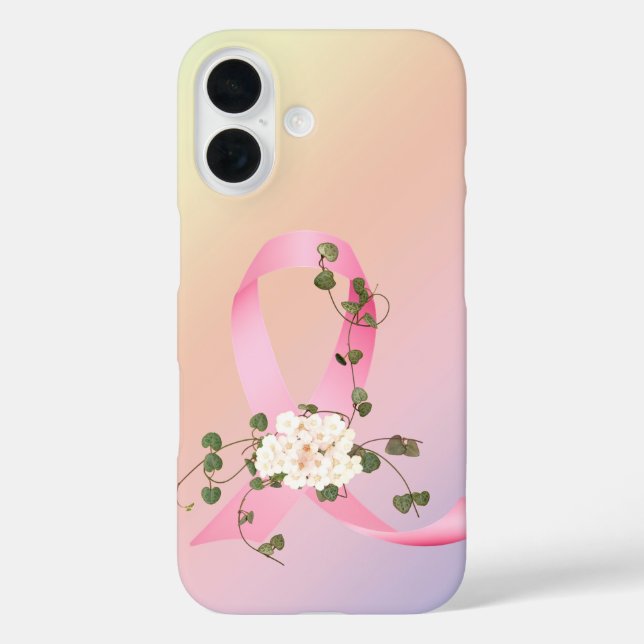 Die rosa Schleife mit Efeu Case-Mate iPhone Hülle (Rückseite)