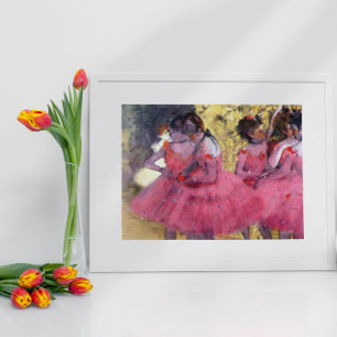 Die rosa Tänzerinnen, Vor dem Ballett von Edgar De Poster