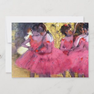 Die rosa Tänzerinnen, vor der Balletvorstellung vo Einladung
