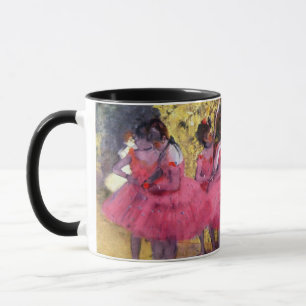 Die rosa Tänzerinnen, vor der Balletvorstellung vo Tasse