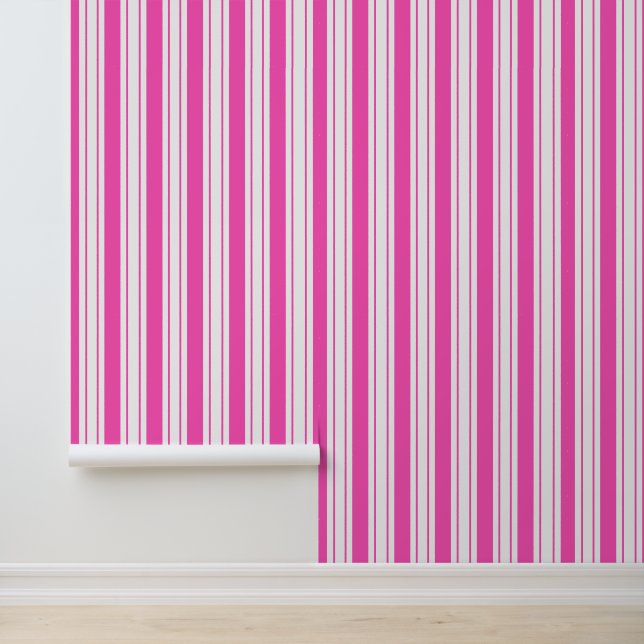 Die rosa und weiß gestrichenen Farben Tapete (Anwendung)