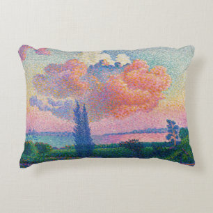 Die rosa Wolke, Gemälde von Henri-Edmond Cross Dekokissen