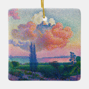 Die rosa Wolke, Gemälde von Henri-Edmond Cross Keramikornament
