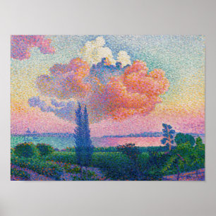 Die rosa Wolke, Gemälde von Henri-Edmond Cross Poster