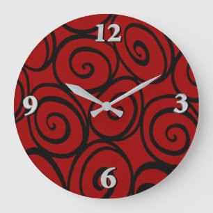 Die Rose der Königin Große Wanduhr