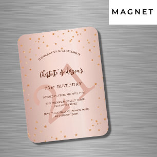 Die Rose Goldstars zum Geburtstag erleben eine lux Magnet