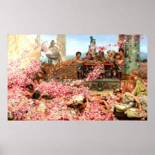 Die Rose Heliogabalus, Lawrence Alma-Tadema Poster