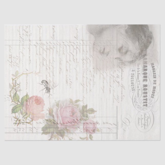 Die Rose Seidenpapier (Vorderseite)