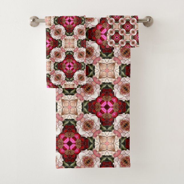 Die Rose Treasury Badhandtuch Set (Insitu)