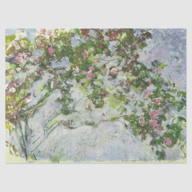 Die Rose von Claude Monet Tissue Seidenpapier (Vorderseite)