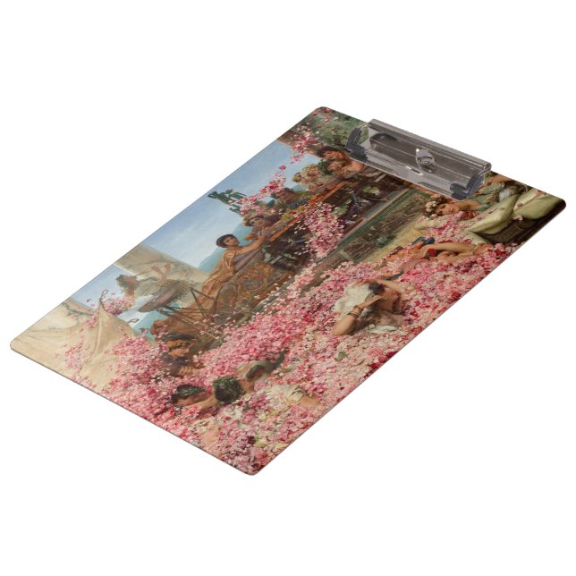 Die Rose von Heliogabalus (antiker römischer Luxus Klemmbrett (Schrägansicht)