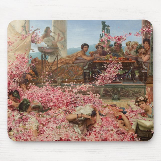 Die Rose von Heliogabalus (antiker römischer Luxus Mousepad (Vorne)