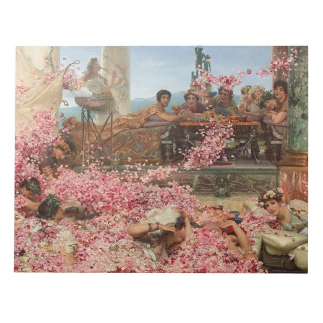 Die Rose von Heliogabalus (antiker römischer Luxus Notizblock (Vorderseite)