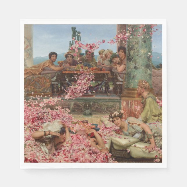 Die Rose von Heliogabalus (antiker römischer Luxus Serviette (Vorderseite)