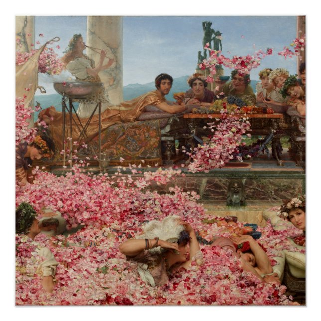 Die Rose von Heliogabalus Sir Lawrence Alma-Tadema Poster (Vorderseite)
