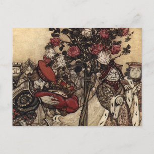 Die Rosen malen Postkarte