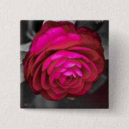 Die rosige Kamelie Button