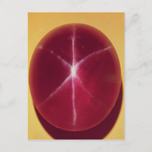 Die "Rosser Reeves"-Star Ruby Postkarte