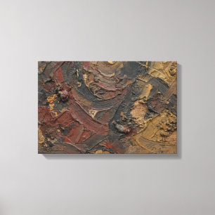 Die rostige Erde der alten Feuerwand-Kunst Leinwanddruck