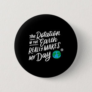 Die Rotation der Erde macht meinen Tag, an dem die Button
