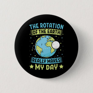 Die Rotation der Erde macht meinen Tag der Erde Button