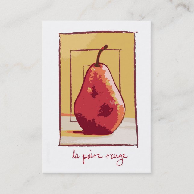 Die rote Birne Visitenkarte (Vorderseite)