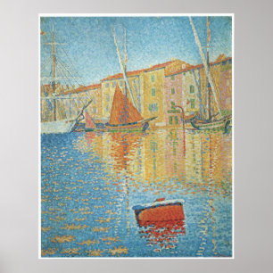 Die rote Boje, St Tropez, Paul Signac Poster