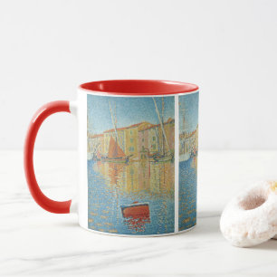 Die Rote Bühne von Paul Signac, Vintager Pointilli Tasse