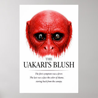 Die Röte des Uakaris - Primaten-Kunst Poster