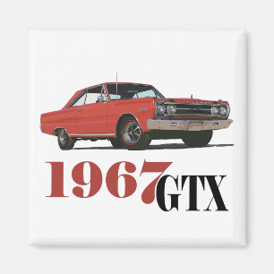 DIE ROTE GTX VON 1967 MAGNET