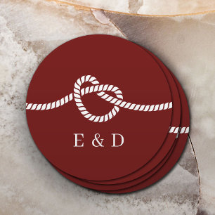 Die rote Hochzeit des Knochenknochens Runder Pappuntersetzer