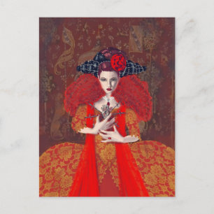 Die rote Königin. Postkarte
