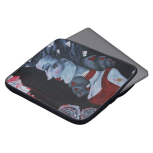 Die Rote Königin Wonderland Fantasy Goth Original  Laptopschutzhülle