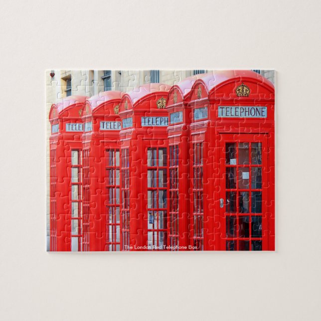 Die Rote Londoner Telefonbox Puzzle (Horizontal)