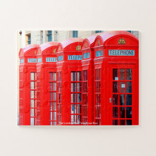 Die rote Londoner Telefonzelle Puzzle