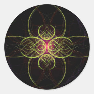 Die rote Medallion von Alexandra Cook alias Linand Runder Aufkleber