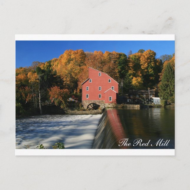 Die rote Mill Herbst-II-Postkarte Postkarte (Vorderseite)