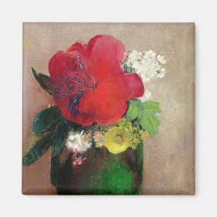 Die rote Mohnblume Magnet