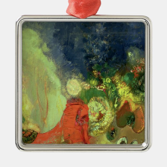 Die rote Sphinx Silbernes Ornament (Vorne)