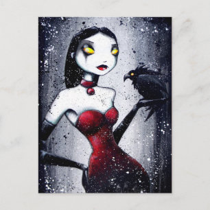 Die rote Vogelpostkarte Postkarte