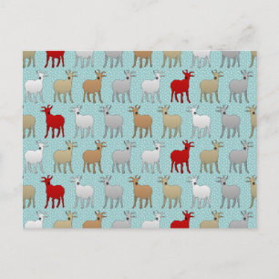 Die rote Ziege Postkarte