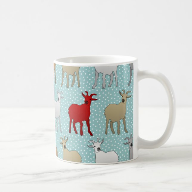 Die rote Ziege Tasse (Rechts)