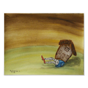 Die roten Pantoffel Fotodruck