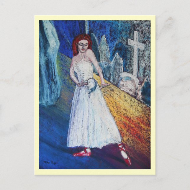 Die roten Schuhe Postkarte (Vorderseite)