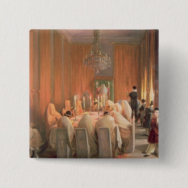 Die Rothschild Familie am Gebet Button (Vorderseite)