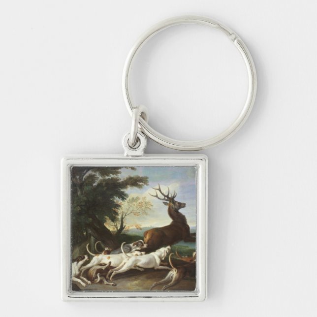 Die Rotwild-Jagd, 1718 Schlüsselanhänger (Vorne)